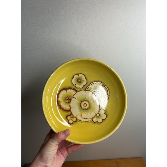 Noritake primastone 8318 gaiety salad dessert plate Japan deep plate flowers - Picture 1 of 6